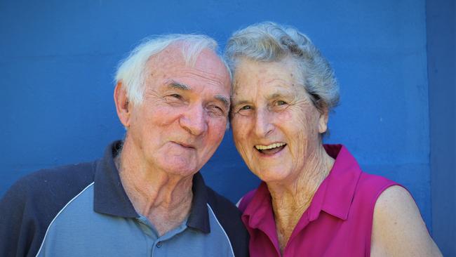 Coffs Harbour's Trevor and Fay Rollans are still enjoying a happy marriage 60 years after their wedding day. Photo: Tim Jarrett