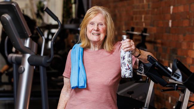 31/10/2024 84-year-old Elaine Herbert with her trainer of 20 years Dilek Ali at Fit 4 Living in Gardenvale. Aaron Francis / The Australian