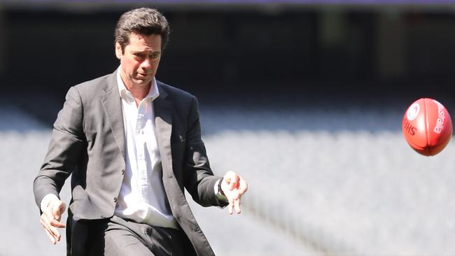 Gillon McLachlan at the MCG. Picture: Alex Coppel.