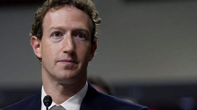 Mark Zuckerberg, chief executive officer of Meta Platforms Inc., during a Senate Judiciary Committee hearing in Washington, DC, US, on Wednesday, Jan. 31, 2024. Congress has increasingly scrutinized social media platforms as growing evidence suggests that excessive use and the proliferation of harmful content may be damaging young people's mental health. Photographer: Kent Nishimura/Bloomberg