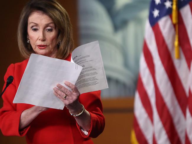 Democratic Speaker of the House Nancy Pelosi. Picture: Getty