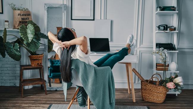 The woman’s laid back approach to working from home sparked a debate. Picture: iStock