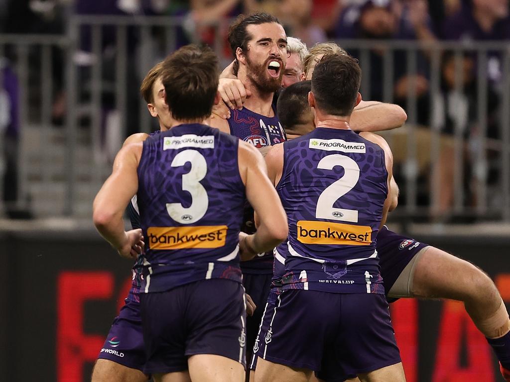 The Dockers stormed home to salvage a draw. (Photo by Paul Kane/Getty Images)