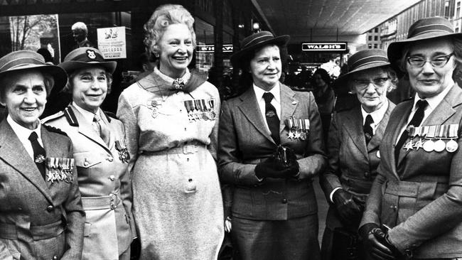 Vivian Bullwinkel (third from left), matron of Fairfield Hospital, in 1973.