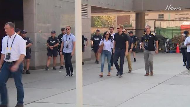 Prince Harry and Meghan Markle hold hands in first public appearance