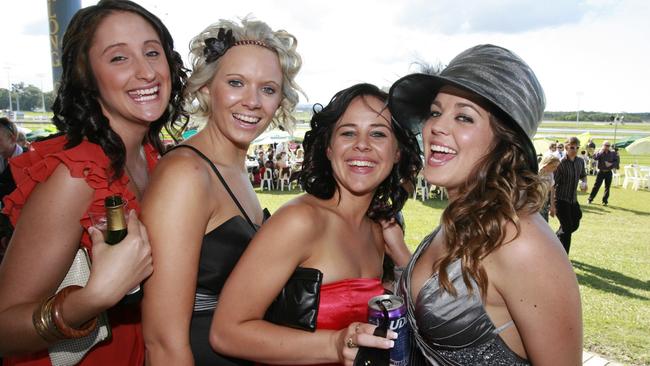 Alanna Coombes, Hailee Thomas, Danielle Barnett and Lorren Larlow in 2009. Picture: Barry Leddicoat