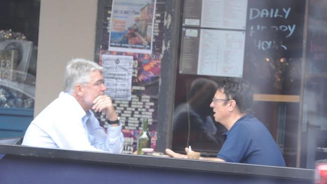 Education department officials John Allman and Nino Napoli discuss the IBAC probe. The conversation was recorded.
