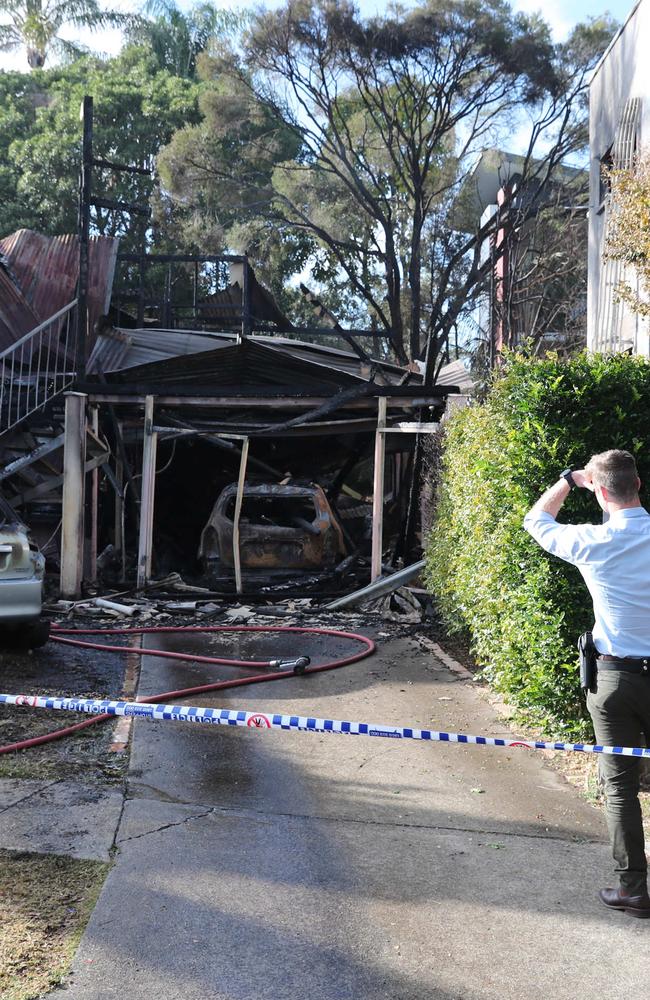 The house was destroyed in the fire. Picture: Peter Wallis