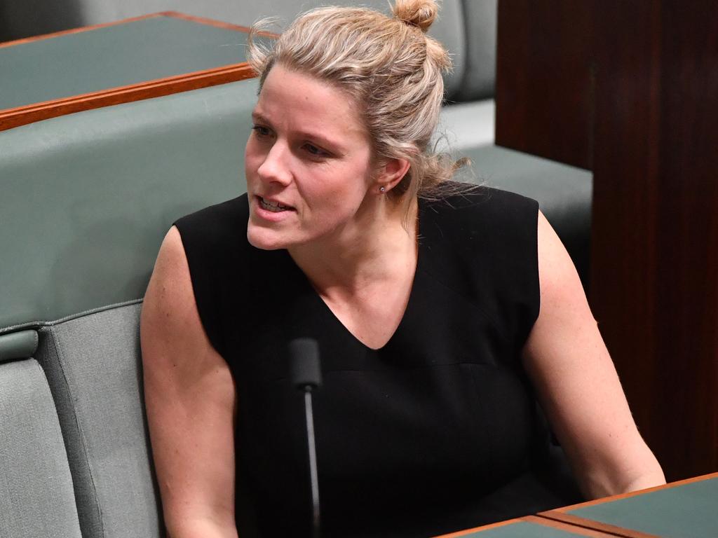 Labor’s Clare O'Neil in the House of Representatives says she supports a wage increase for aged care staff. Picture: AAP