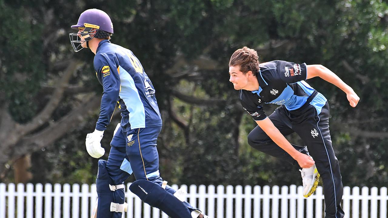 Norths Alexander Procopis as a bowler this season - he has top scored three times for the Qld U19s. Picture, John Gass