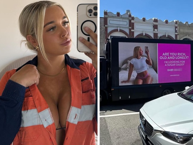 An OnlyFans entertainer who rolled a provocative billboard through one of Sydney’s wealthiest suburbs has revealed some of the backlash she’s copped.