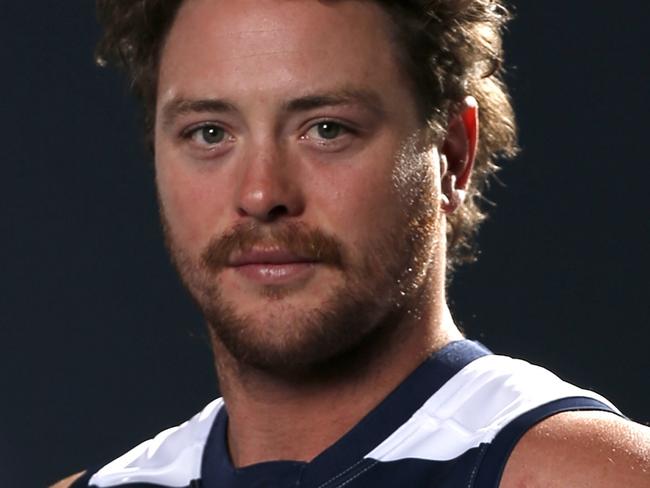 GEELONG, AUSTRALIA - OCTOBER 17: Jack Steven poses for a photo during a Geelong Cats AFL media opportunity at GMHBA Stadium on October 17, 2019 in Geelong, Australia. (Photo by Darrian Traynor/Getty Images via AFL Photos)