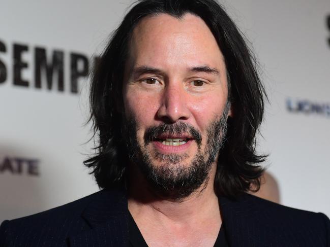 Keanu Reeves says he’s been married to Winona Ryder for almost 30 years. Picture: AFP