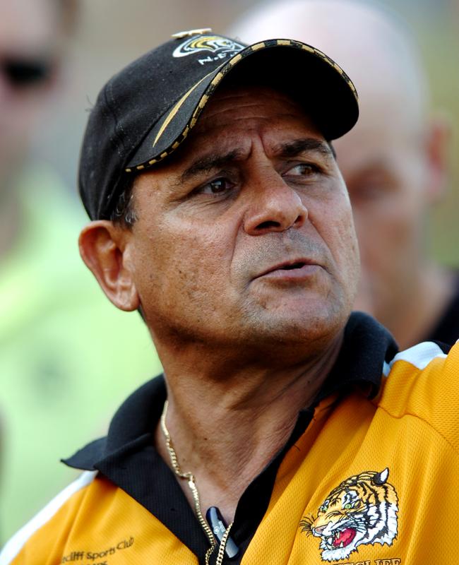 Mark Motlop as coach of Nightcliff in 2009.