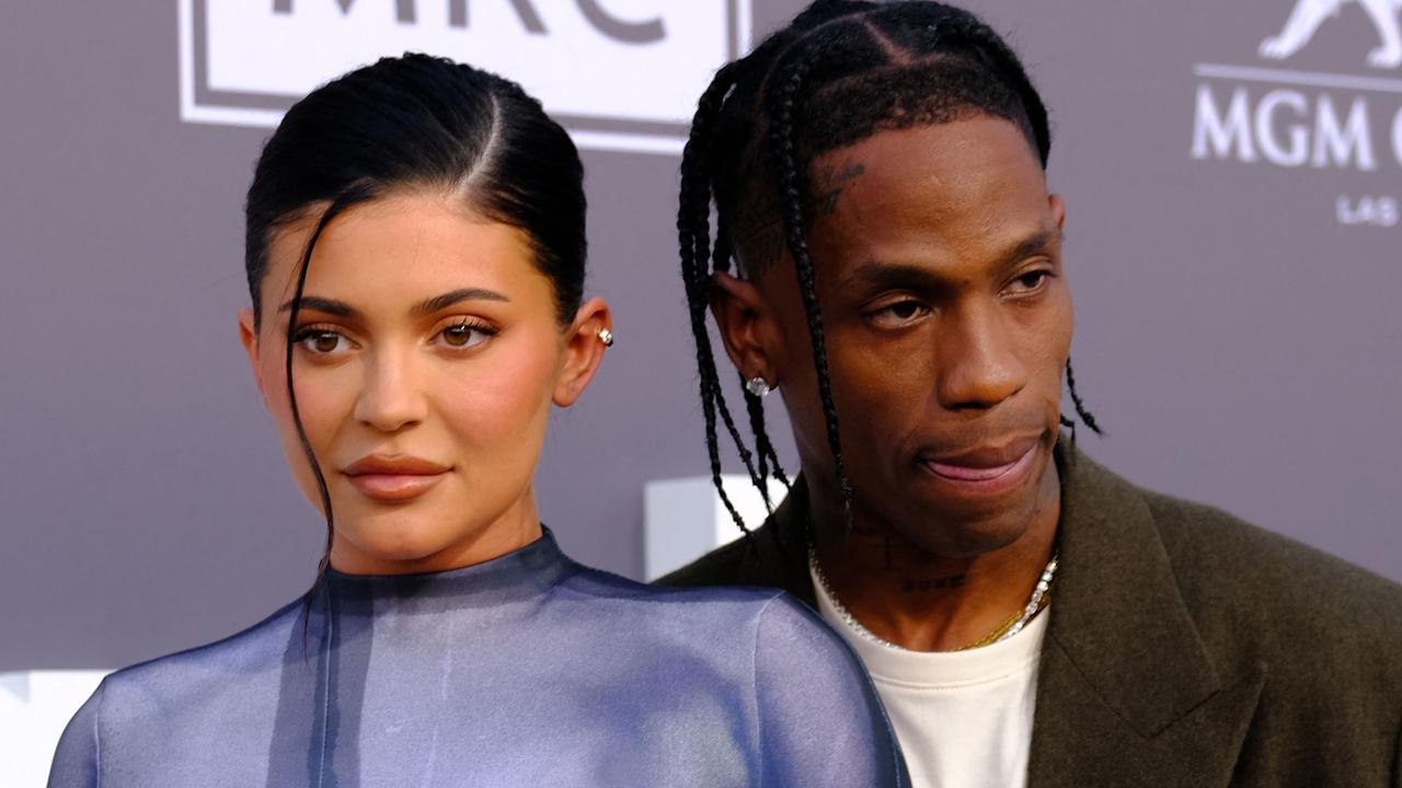 Fans are yet to find out the name of Kylie Jenner and Travis Barker’s second child. Picture: Maria Alejandra Cardona/AFP