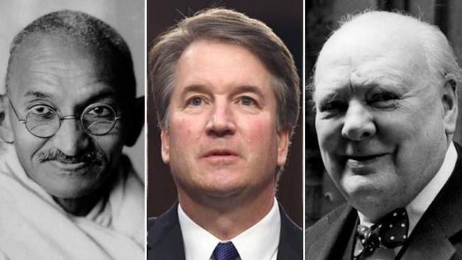 Gandhi and Churchill had pasts like Brett Kavanaugh.