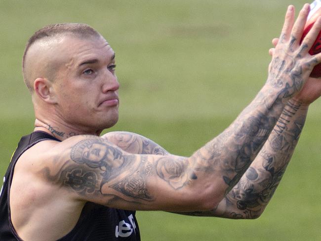 AFL premiers Richmond return to training after New Year break. Dustin Martin during training session. Picture: Sarah Matray