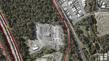 Aerial shot of the site for the planned Pimpama waste and recycling centre by the Gold Coast City Council.