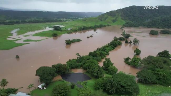 Daintree River flooded