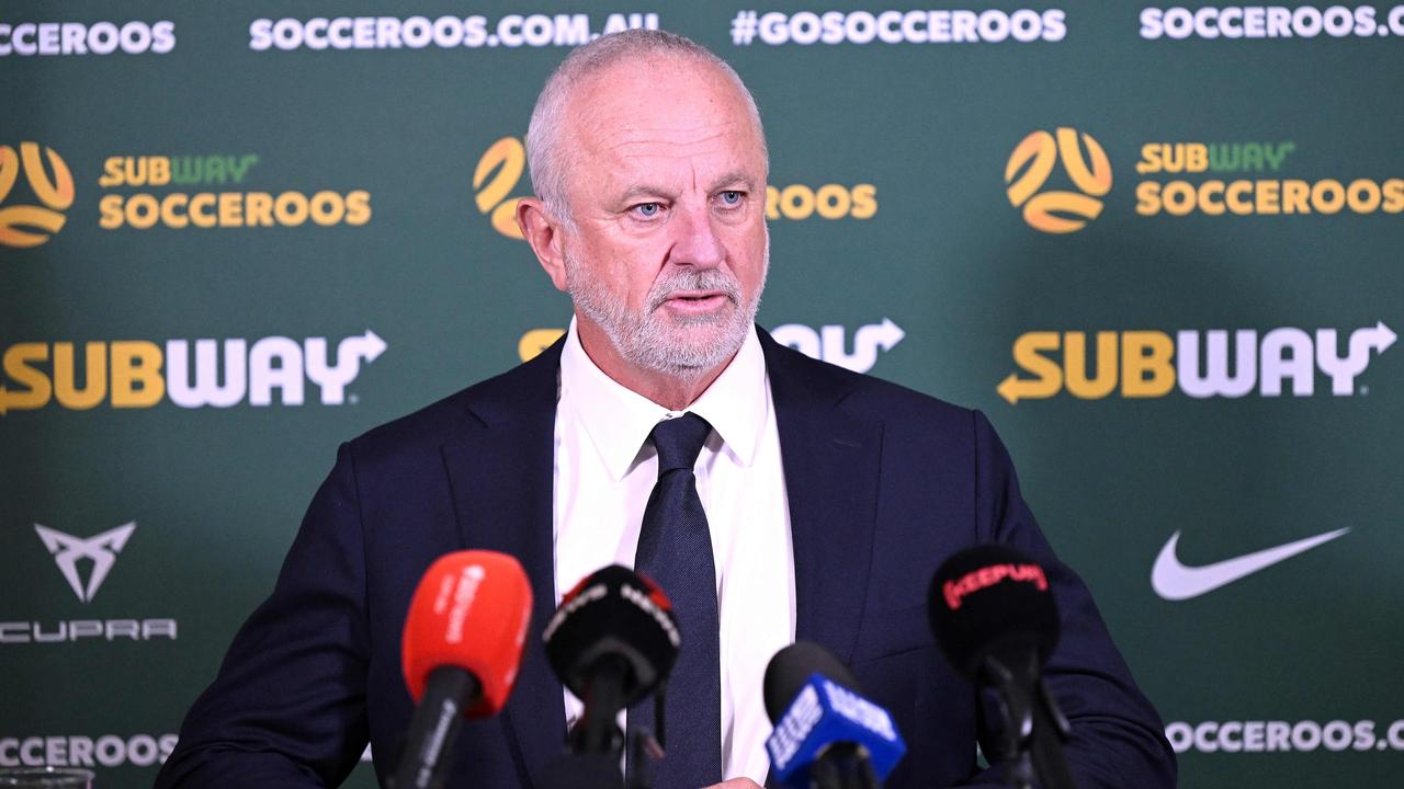 Socceroos coach Graham Arnold has made seven changes to his squad. Picture: Saeed Khan / AFP