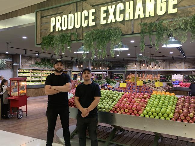 Owners of the Produce Exchange at Arndale - Chis Parkhouse and Mark Munayco. Arndale has been without a produce shop since COVID struck. Pic: PAULA THOMPSON