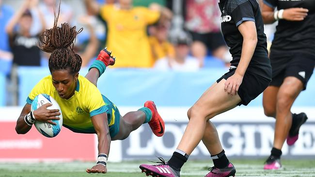 The Australians were valiant in their loss to arch-rivals New Zealand. Picture: Getty