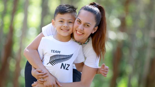 Alysha Filipaina with her son Ignatius Lima, 5. Picture: Angelo Velardo