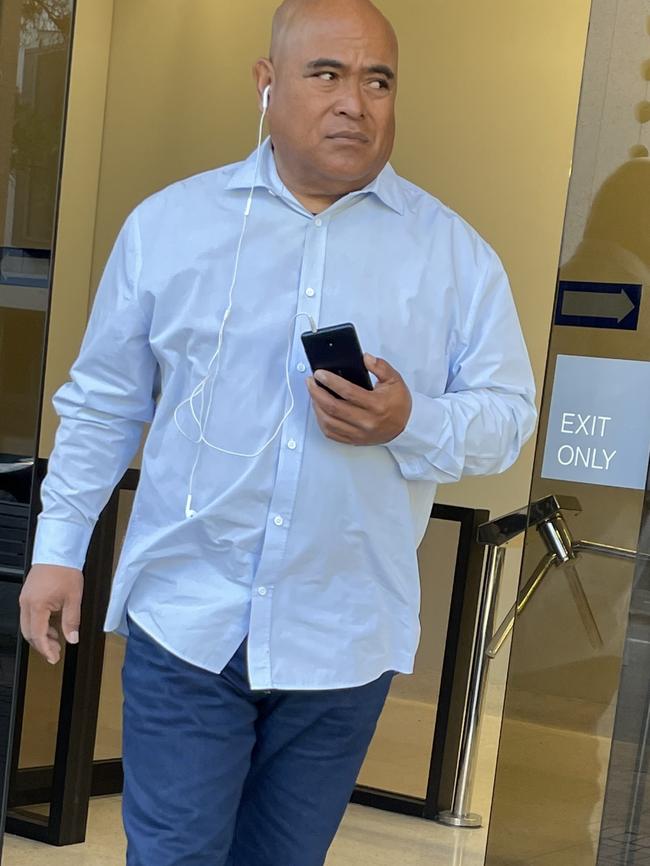 Tevita Tiliti Ungounga leaves Parramatta Local Court.