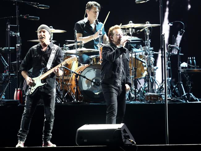 U2 performs at Mt Smart Stadium in Auckland, New Zealand. Picture: Getty