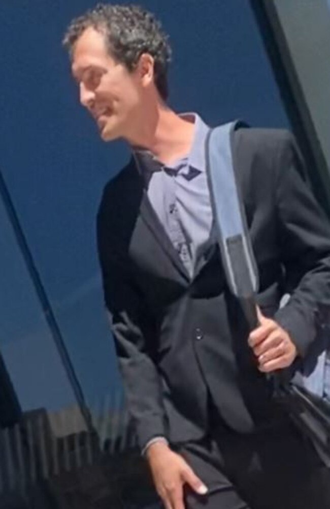 Chay Tarney Neal leaving Maroochydore Magistrates Court on November 3.