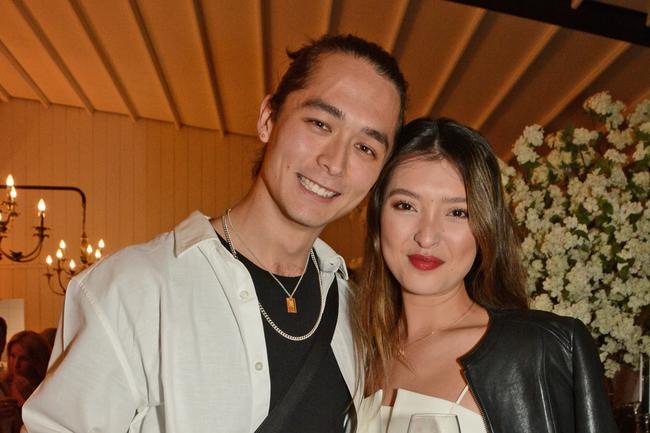 Nicholas Hur and Amber Bartlett at the launch of Gold Coast Fashion Week at The Island, Surfers Paradise. Picture: Regina King