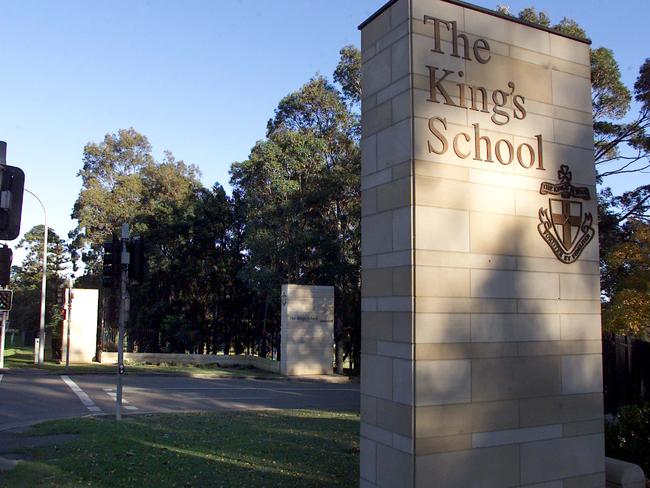 The King’s School is one of Sydney’s most prestigious private boys’ schools. Picture: Troy Bendeich