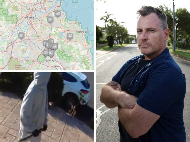 Crime spree mapped: Fed-up suburb takes fight into own hands