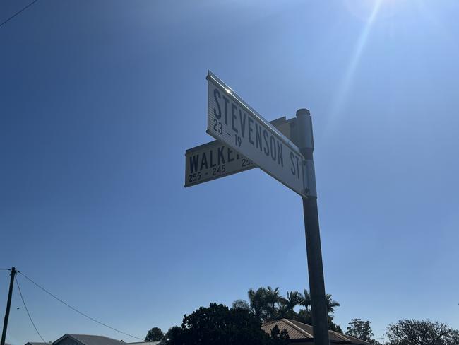 The intersection of Walker St and Stevenson St in Maryborough, near where the shooting took place on August 18, 2022.