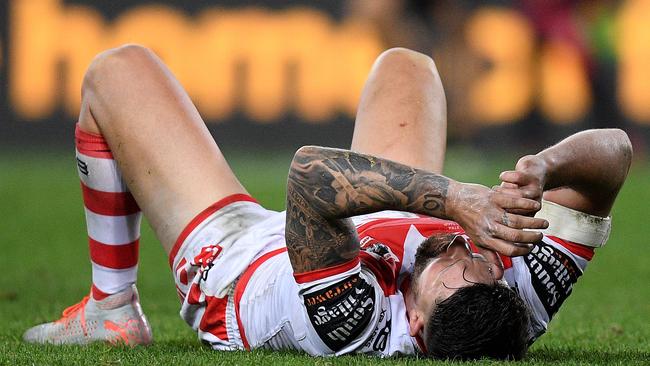 Gareth Widdop’s best efforts couldn’t get his side home. Picture: Dan Himbrechts