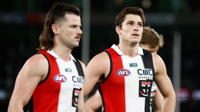 A midfield featuring Jack Sinclair, Jack Steele and Clayton Oliver would take on a whole new look. Picture: Michael Willson/AFL Photos via Getty Images