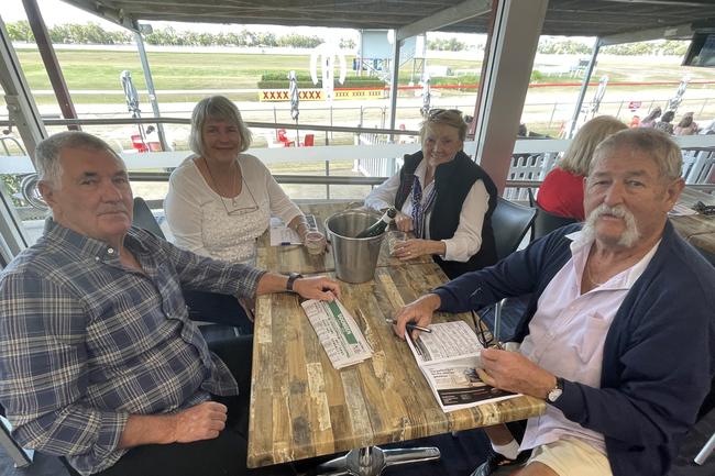 Kevin and Jan Leader and Max and Chris Fenn enjoyed the Bundaberg Toyota Race Day on Saturday, May 13.