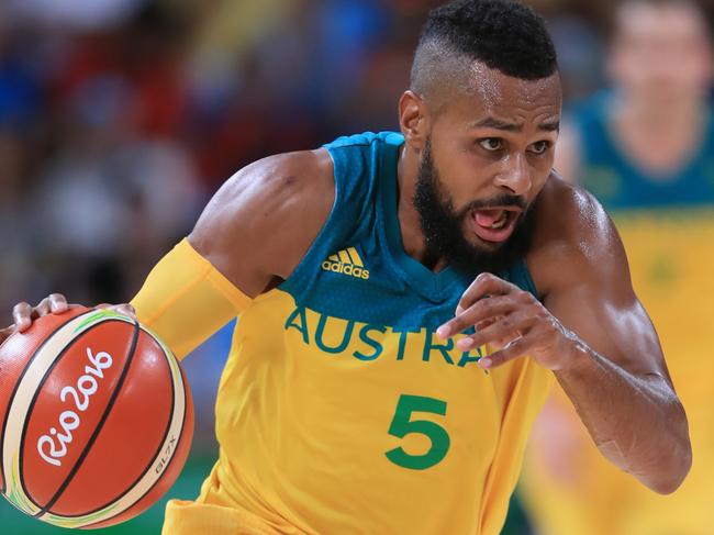 Rio Olympics 2016. The Men's Australian Basketball team, the Boomers, v. Lithuania at Carioca 1, in Olymic Park Rio de Janeiro, Brazil. Australia's Matthew Dellavedova. . Picture: Alex Coppel.