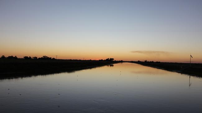 An irrigation channel at Deniliquin.