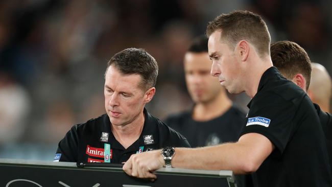 Craig McRae was employed by Malthouse as a development coach in 2011, and has asked his former mentor to come back. Picture: Getty Images.