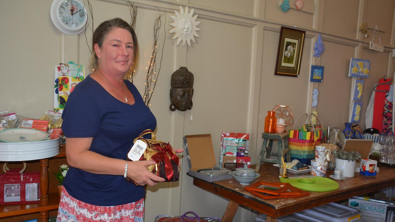 SHOP LOCAL: Proston Village volunteer Sara Hall says the community pop up shop will encourage people to shop in Proston. (Photo: Jessica McGrath)