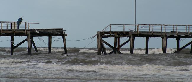 The Semaphore jetty, damaged in a storm in 2009.