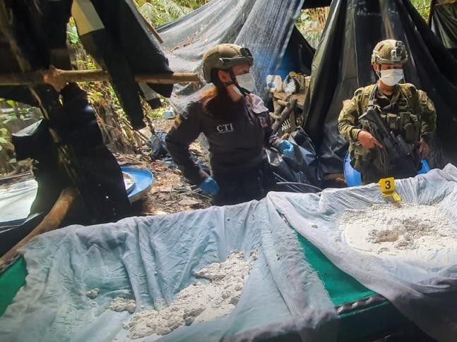The Colombian Armed Forces seized in southern Colombia about 10 tons of cocaine. Picture: Getty