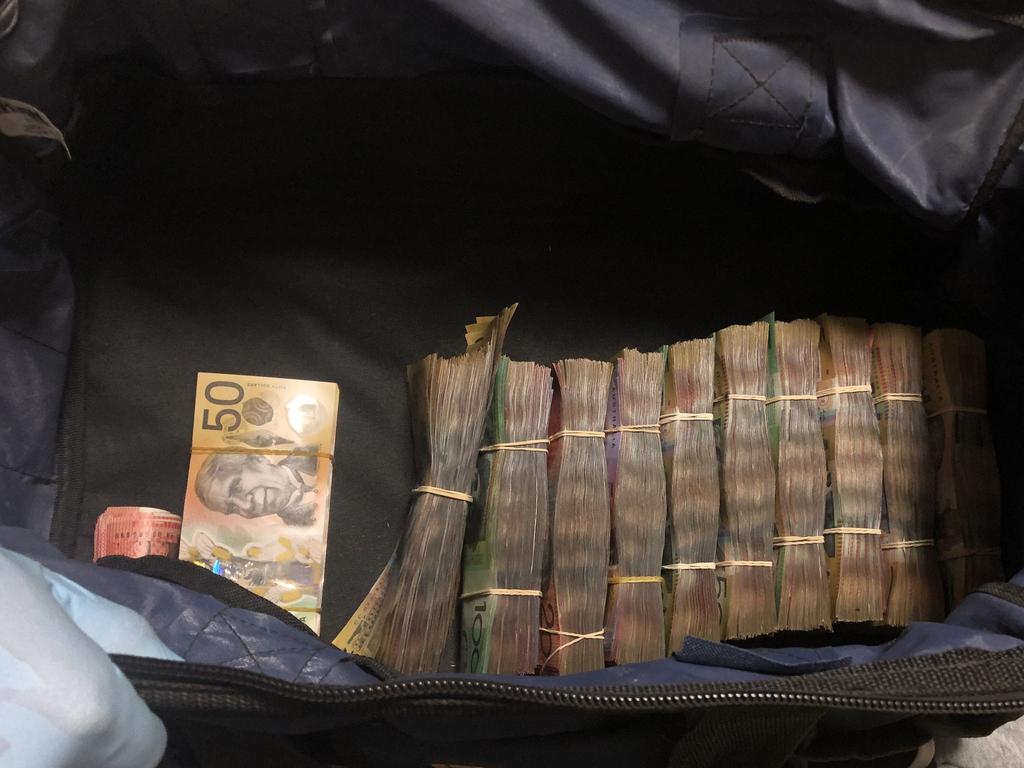 Cash seized by AFP. Picture: AFP