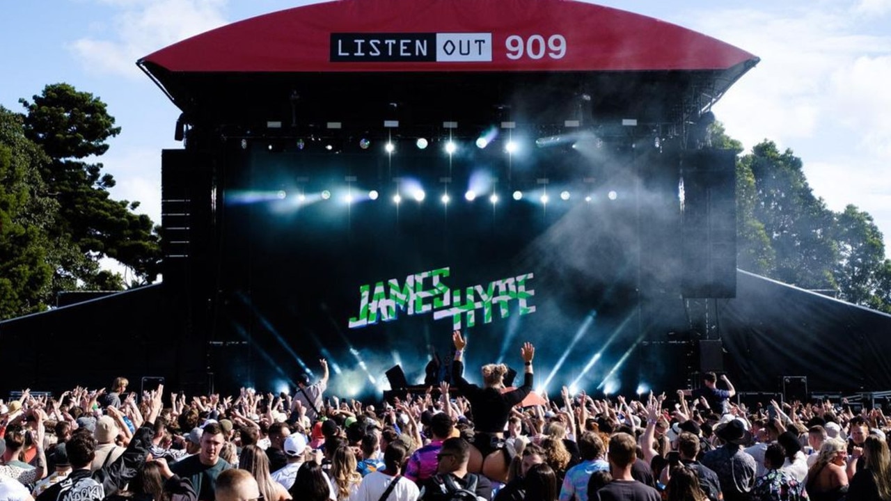 Two Sydney festivals saw 18 people hospitalised from suspected drug overdoses. Picture: Instagram/@listenoutaus