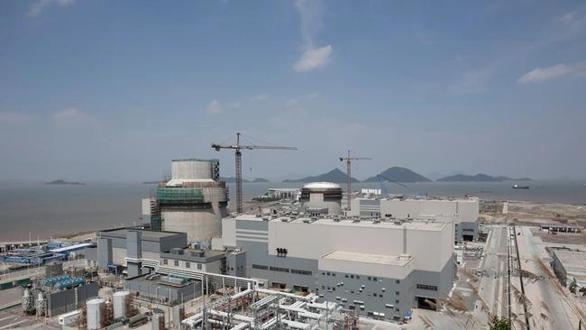 The Sanmen nuclear power plant in Zhejiang province, facing the East China Sea.