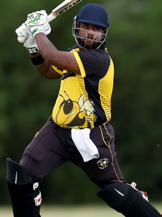 Senura Perera in action for Sunbury United. Picture: Josh Chadwick