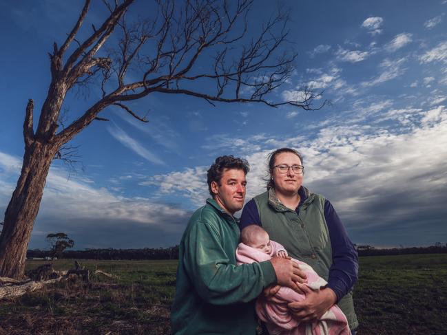 The Hawker’s don’t qualify for drought assistance because of their sharefarmer status. Picture: Supplied