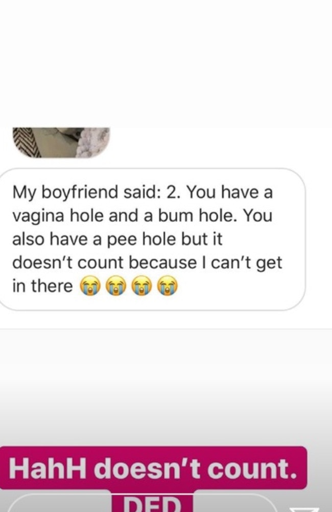 One man’s response truly baffled his girlfriend. Picture: Instagram/ lifeuncutpodcast