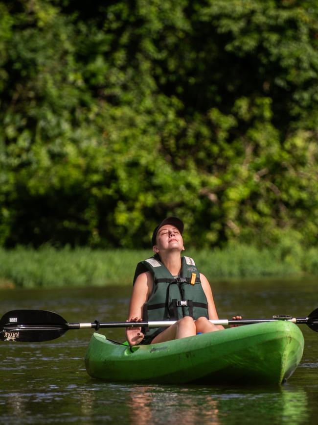 Kayaking in Tortuguero National Park.
